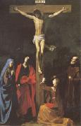 TOURNIER, Nicolas The Crucifixion with St.Vincent de Paul (mk05) china oil painting reproduction